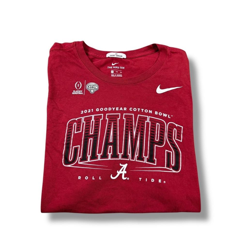 Nike Alabama Crimson Tide CFP Semifinal 2021 Goodyear Cotton Bowl Champs Tee 2XL